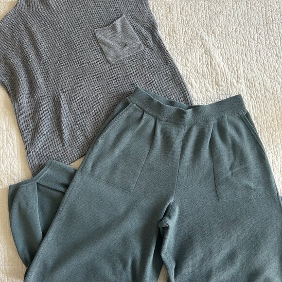 NEW Free People Freya Sweater Set, Color Slate, Size Large - Picture 11 of 11